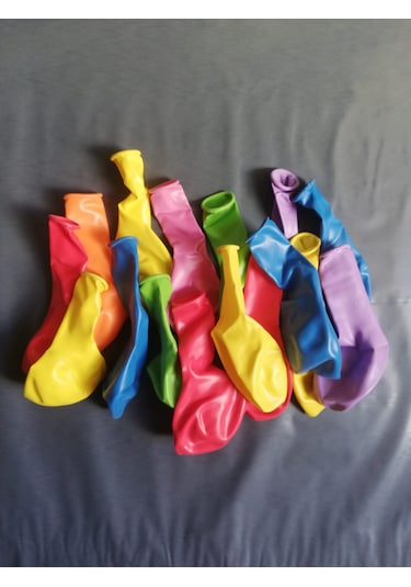 9a Balon Renkli 10'lu Atom Balon Klasik Balon 10 Adet Karışık Renkli