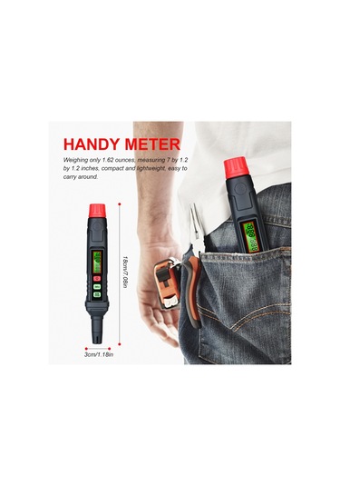 Habotest 4in1 Dijital Taşınabilir Psikrometre Siyah Ve Kırmızı