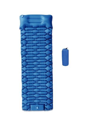 Gm-am25 Naylon + Tpu Şişme Uyku Mat Pres Tipi Şişirme Hava Yatağı Yastık İle Kamp Pedi 001