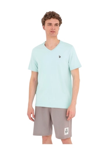 U.S. Polo Assn. Erkek V Yaka T-shirt Nil