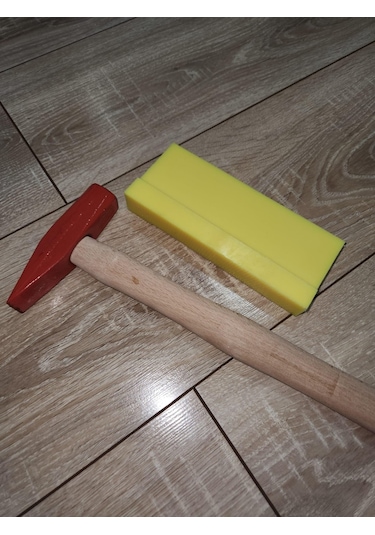 Laminant Parke Kestamid Döşeme Çakma Takozu 2cm 17cm Ve 500gr Çekiç