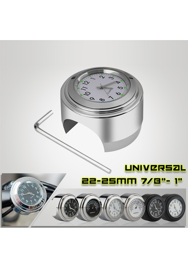 Evrensel Motosiklet Gidon Metre Bisiklet Saat Motosikletler K20473-2