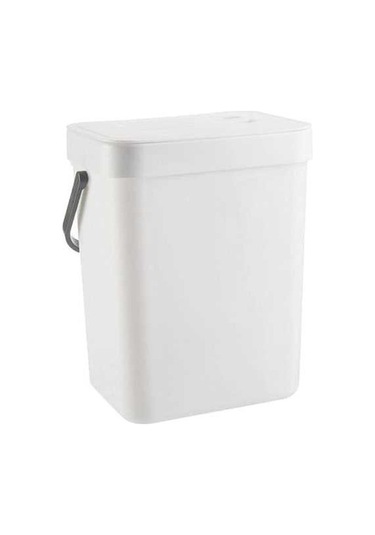 Pazly Suntek Ofis Mutfak Monte Modern Kutusu Kapağı Duvara Çöp Beyaz Atık 5l Ot Beyaz