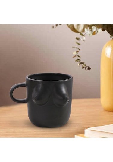 Suntek Kadın Vücut Sanatı Seramik Su Bardağı 300 Ml Su