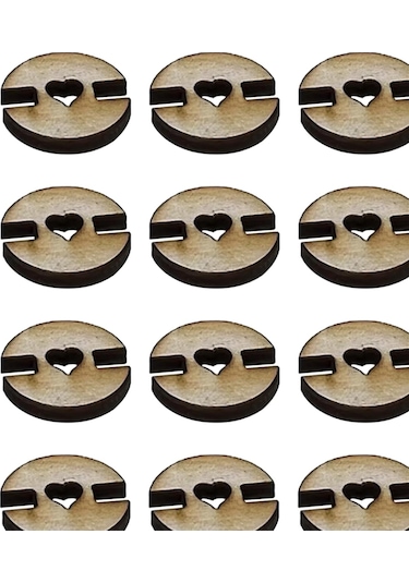 Homyl 50x Ahşap Pom Düğmeleri Ponpon Tutucular, Şapka Için