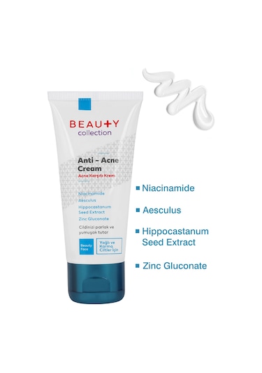 Beauty Collection Akne Karşıtı Onarıcı Krem 50 ML