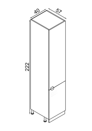 40 Cm Efil Boy Dolabı Mdf Beyaz
