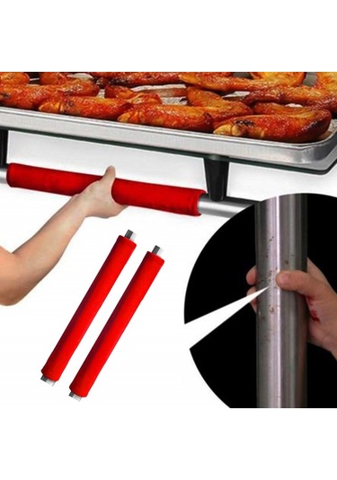 Sones 1 Çift Buzdolabı Sapı Kaymaz Kapak Mikrodalga Fırın Yağ Geçirmez Sap Kapağı Siyah