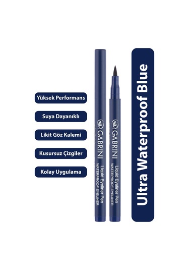 Gabrini Liquid Eyeliner Pen Mavi