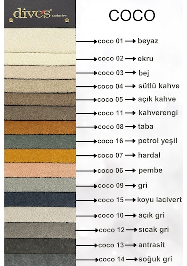 Coco Serisi Premium Silinebilir Döşemelik Kumaş Bej