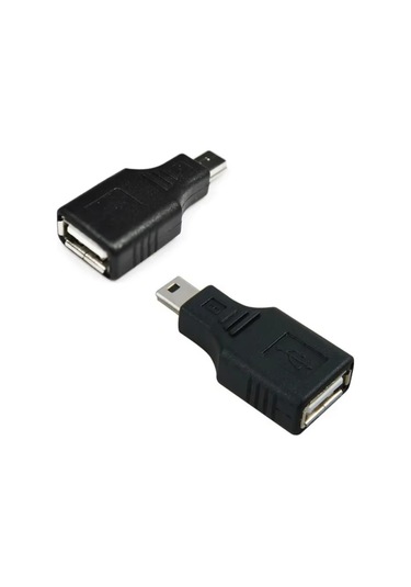 Usb Dişi 5 Pin Mini Usb Erkek Çevirici, Otg Araç Aux Çevirici Otg Adaptör