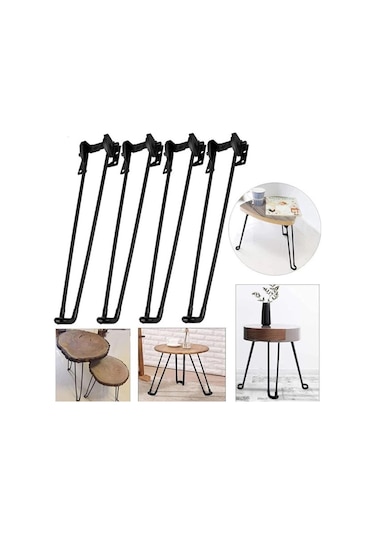 Suntek 4 Parça Katlanır Masa Ayağı Sağlam Yükseklik-35cm Yükseklik 35cm