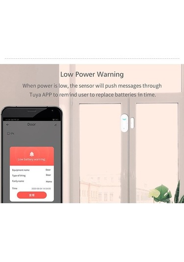 Novahub Wi-fi Kapı Pencere Alarmı, Tuya İle Anlık Bildirim, Kolay Kurulum, Çok Amaçlı Kullanım, Güçlü Dayanıklılık