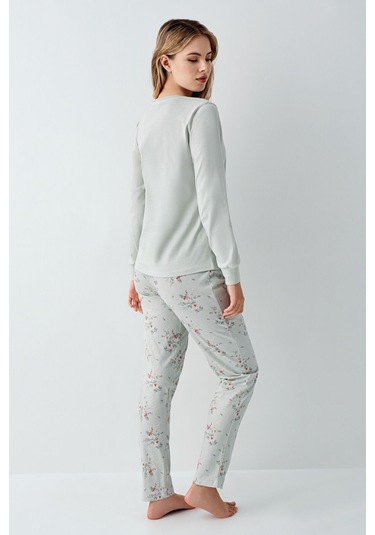 Rolypoly Kadın Yeşil Pijama Takımı Rp3703-s-v1 Yeşil
