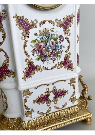 Mignon Decore J'limoges Ala Main Antika Porselen Masa Saati