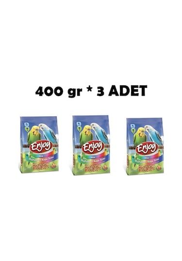 Enjoy Mix Muhabbet Kuşu Yemi 3 x 400 G