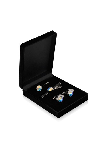 Zekupp Kol Düğmesi Kravat İğne Seti - Gün Işığı