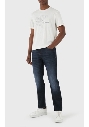 Armani Exchange Erkek Kot Pantolon 3dzj13 Z1yhz 1500 Mavi