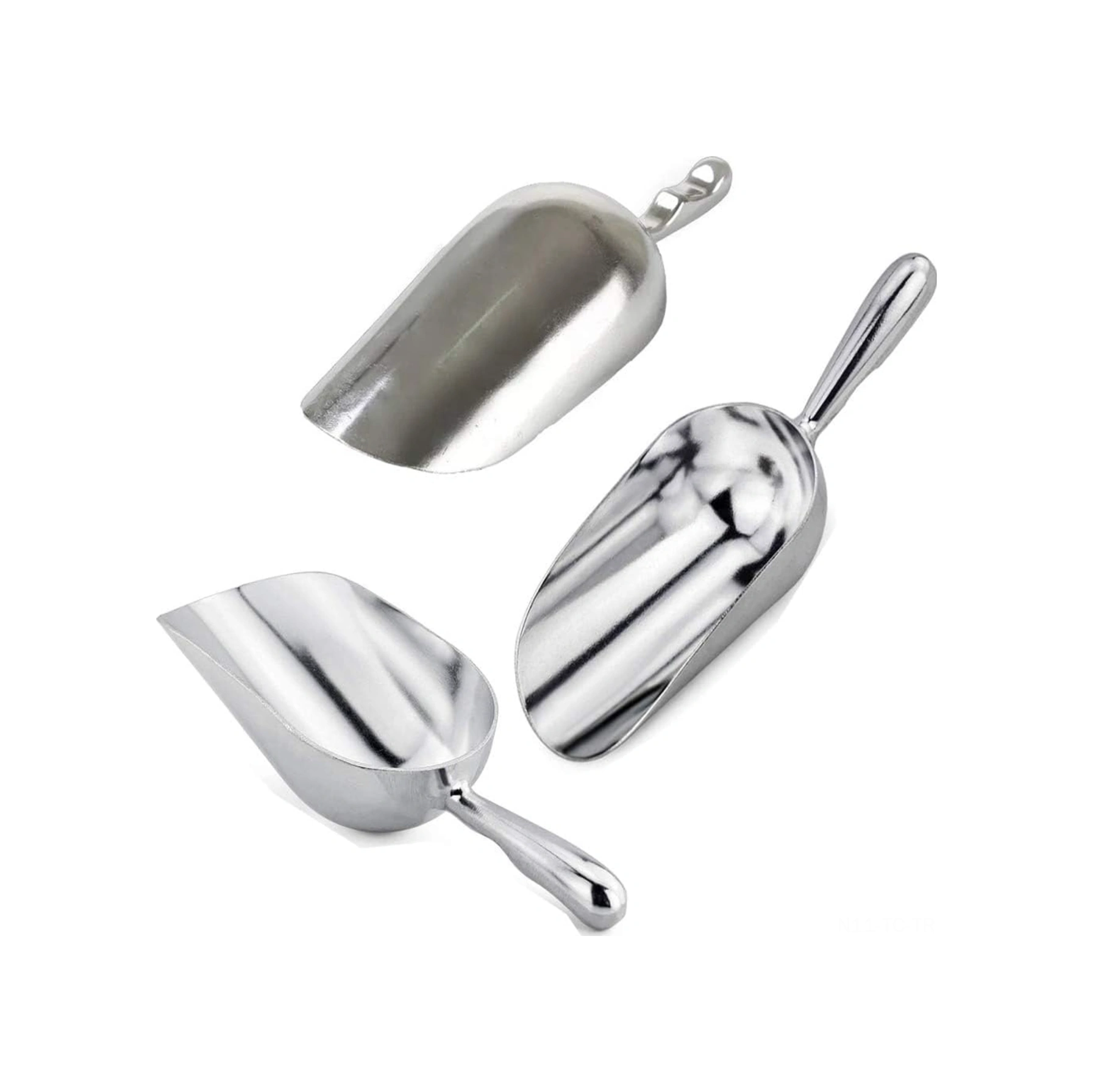 Skycity Alüminyum Metal Buz Kasa Ve Mutfak Kollu Kasa - Ergonomik Tutamaklı, Pas Koruyucu Ve Dayanıklı - Kahve Fasulyesi, Şeker, Un, Patlamış Mısır İçin Uygun