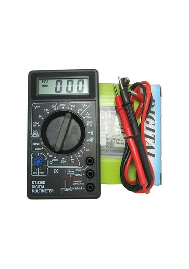 Dijital Avometre Multimetre  Ölçü Aleti Akım Voltaj Direnç Ölçer
