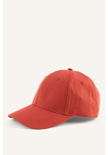 Defacto Erkek Basıc Keten Karışımlı Bordo Cap Şapka H5923ax26smbr268 Bordo-br268