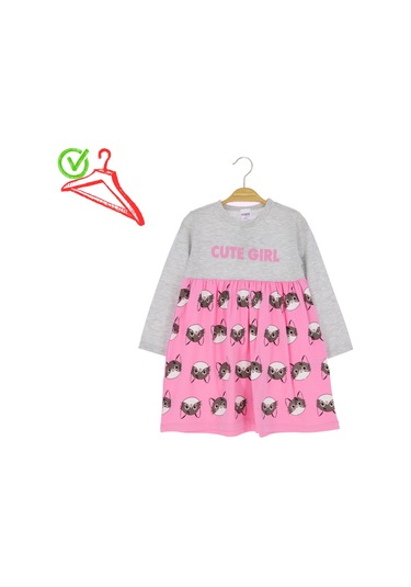 Kız Çocuk Elbise Cute Girl Açık Pembe
