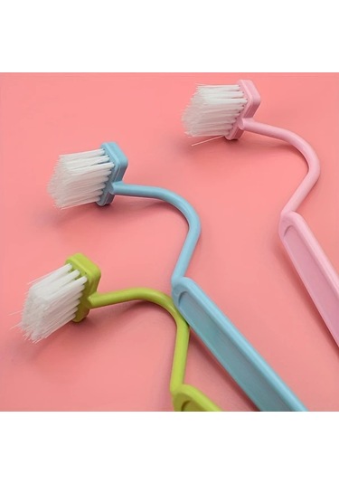 Chenkestoreone Yeşil V Şeklinde Klozet Fırçası Ölü Nokta Bırakmaz Duvara Asılır Banyo Aleti Yeşil