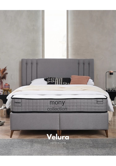 Trend Tek Kişilik Yatak Baza Başlık Seti 140 X 190 140 x 190 CM