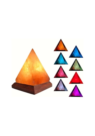 Besthome1 8 Renk Değiştiren Himalaya Tuz Lambası Ofis Dekoru Aydınlatma 1 Adet