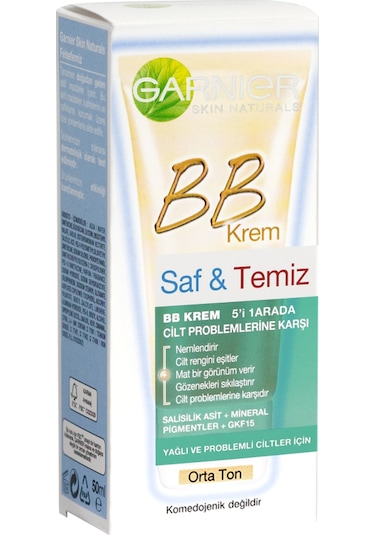 Garnier Saf ve Temiz Orta Ton BB Krem 50 ML