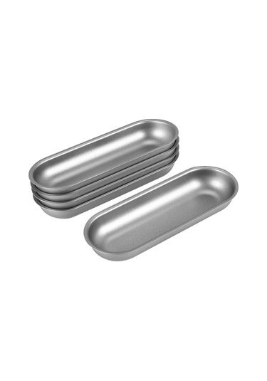 5 Adet Karbon Çelik Sosis Kalıpları Tava Dıy Ev Yapımı Ekmek Aracı Gümüş