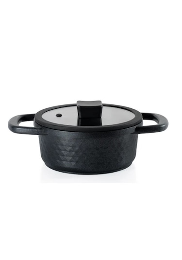 Schafer Hektor 3 Lü Döküm Tencere Seti 6 Parça-siyah