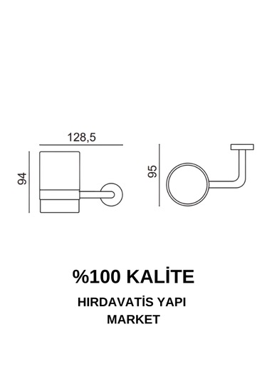 Çelik Banyo Paslanmaz Pirinç Eser Diş Fırçalık Gri