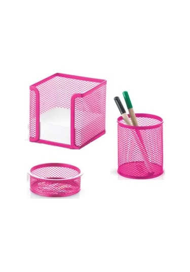 Ofis Kalemlik Set Gıpta 3'Lü Pembe