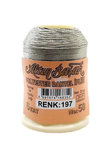 3 Adet Altınbaşak Oya Ve Dantel İpi 20 Gr - Royaleks - No: 858 - 508 - 008
