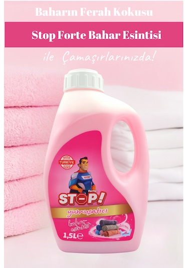 Stop Forte 4'lü Çamaşır Yumuşatıcı 1.5 Litre Bahar Esintisi