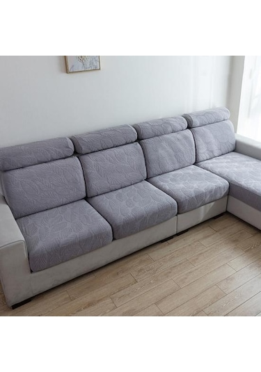 Kahve Kanepe Örtüsü Elastik Kaymaz Kolay Temizlenebilir İnce İşçilik Yaprak Desenli Kanepe Örtüsü Ev Yaşamı D