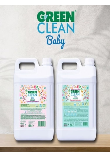 U Green Clean Baby Çamaşır Deterjanı Ve Çamaşır Yumuşatıcı 2' Li Set 5 L