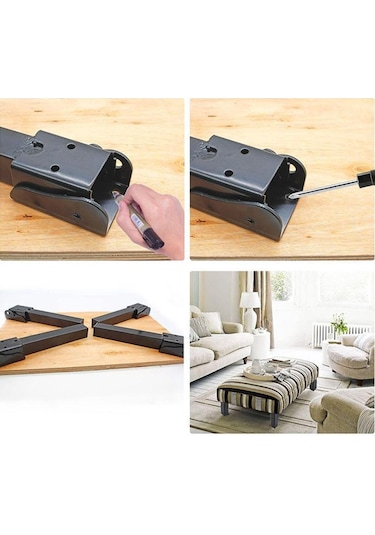 Suntek 4 Parça Katlanır Masa Ayakları Cafe Oturma Odası 550mm