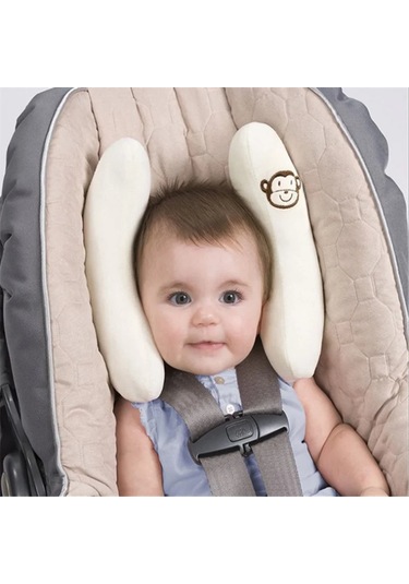 Bebek Arabası Boyun Yastık Muz Araba Koltuğu Kafa Koruyucusu Çok Renkli