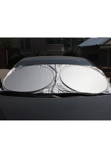Sones 6'sı 1 Arada Yaz Aksesuarları Kaplamalı Gümüş Araba Güneşlik Kumaş Seti, Rastgele Renk Teslimatı