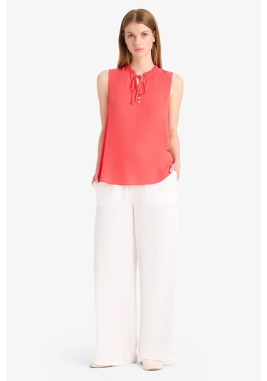 Defacto Regular Fit Esnek Belli Bağcıklı Plaj Pantolonu-fall İn Love D9763ax25smwt16 Beyaz