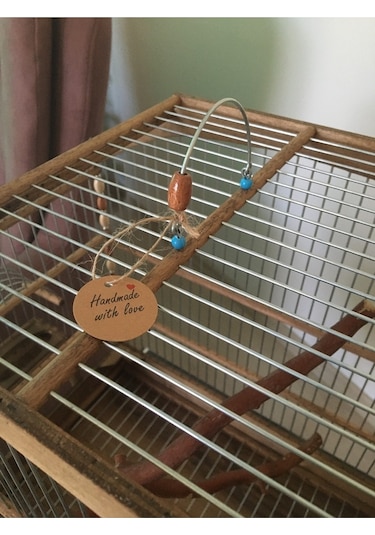 Naturbird Kavisli Çatı Ahşap Kuş Kafesi