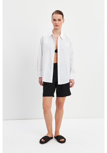 Stella Pulvis Beyaz Poplin Gömlek Beyaz