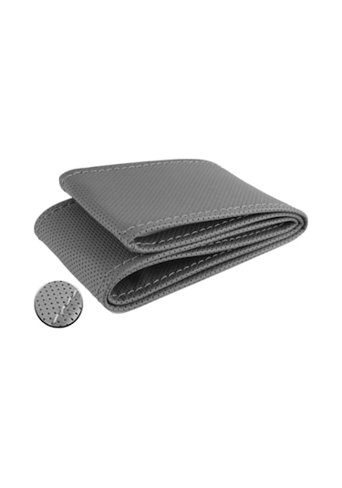 Deri Direksiyon Kılıfı Sarmalı Noktalı Kırmızı