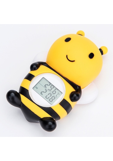 Sones Mty-813 Karikatür Küçük Arı Çocuk Elektronik Su Termometresi Sarı
