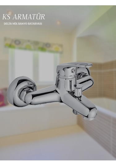 Kevser Delta Mix Banyo Batarya krom