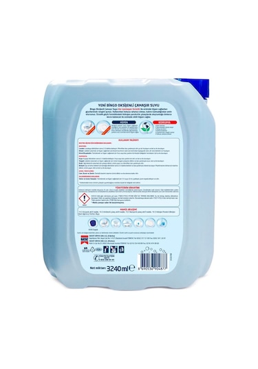 Bingo Oksijen Limon Kokulu Çamaşır Suyu 4 x 3240 ML