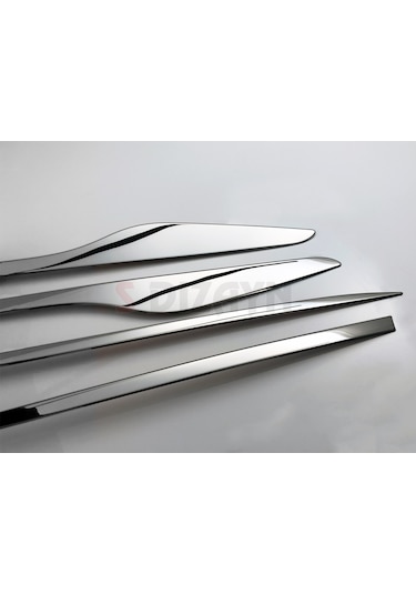 S-Dizayn Renault Clio 4  HB Krom Yan Kapı Çıtası 4 Prç. 2012 Üzeri