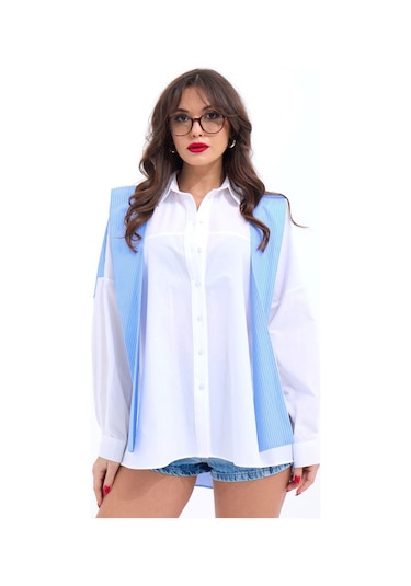 6749 Gömlek-dallas Çizgili Dallas Çi Zgi Li Çok Renkli